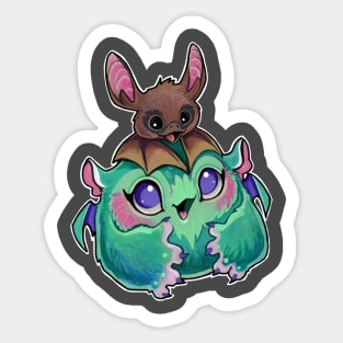 Bat puffling Sticker